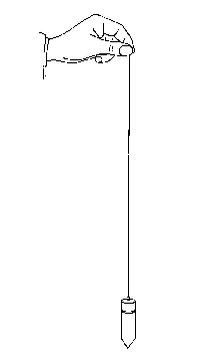 <em>Fig 4.6 A plumb line</em>