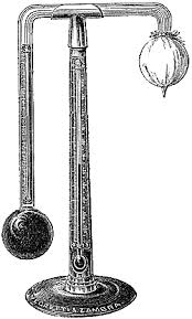 Above show Regnault (dew point ) hygrometer.