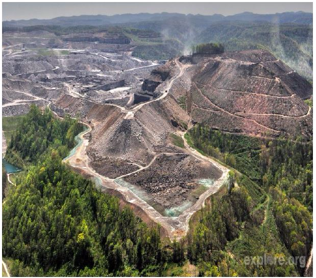 <em>Figure 5.4 mountaintop Removal Mining</em>